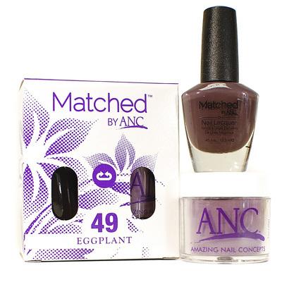 ANC Matched Polish and Powder #49 Eggplant