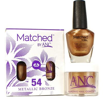 ANC Matched Polish and Powder #54 Metallic Bronze