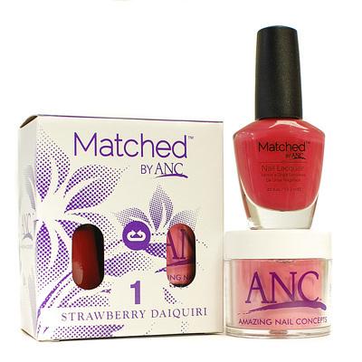 ANC Matched Polish and Powder #01 Strawberry Daiquiri