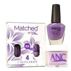 ANC Matched Polish and Powder #04 3' Olive Grape