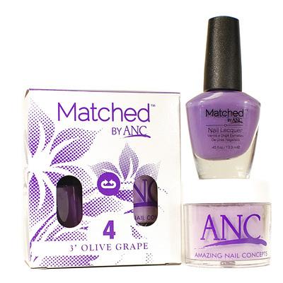 ANC Matched Polish and Powder #04 3' Olive Grape