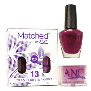 ANC Matched Polish and Powder #13 Cramberry & Volka