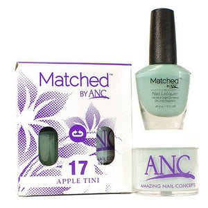 ANC Matched Polish and Powder #17 Apple Tini