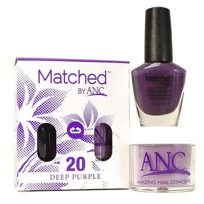 ANC Matched Polish and Powder #20 Deep Purple