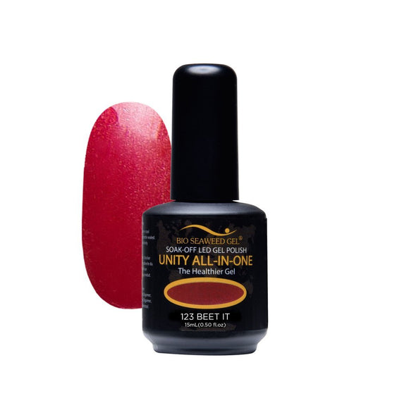 Bio Seaweed Unity All-In-One Colour Gel Polish 123 Beet It