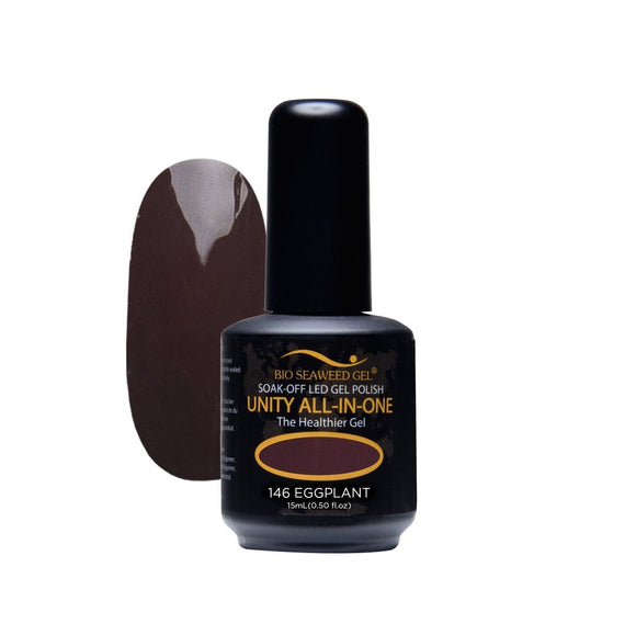 Bio Seaweed Unity All-In-One Colour Gel Polish 146 Eggplant