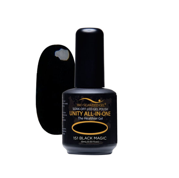 Bio Seaweed Unity All-In-One Colour Gel Polish 151 Black Magic