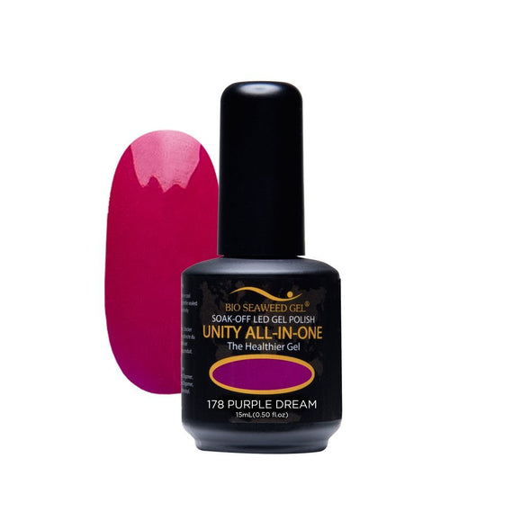 Bio Seaweed Unity All-In-One Colour Gel Polish 178 Purple Dream
