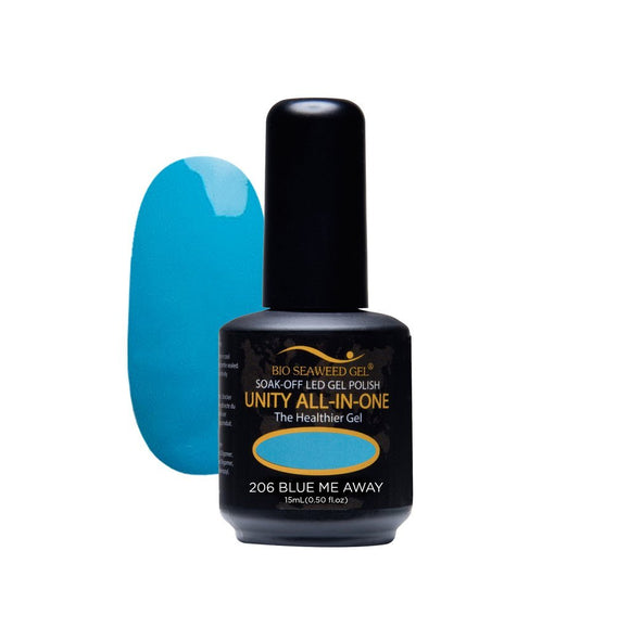 Bio Seaweed Unity All-In-One Colour Gel Polish 206 Blue Me Away