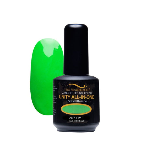 Bio Seaweed Unity All-In-One Colour Gel Polish 207 Lime