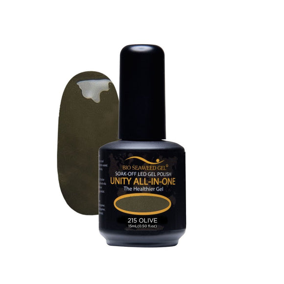 Bio Seaweed Unity All-In-One Colour Gel Polish 215 Olive