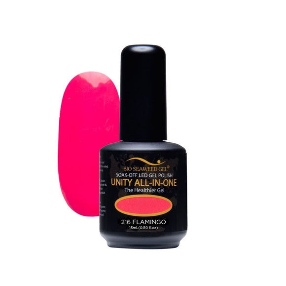 Bio Seaweed Unity All-In-One Colour Gel Polish 216 Flamingo