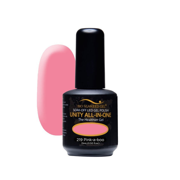 Bio Seaweed Unity All-In-One Colour Gel Polish 219 Pink A Boo