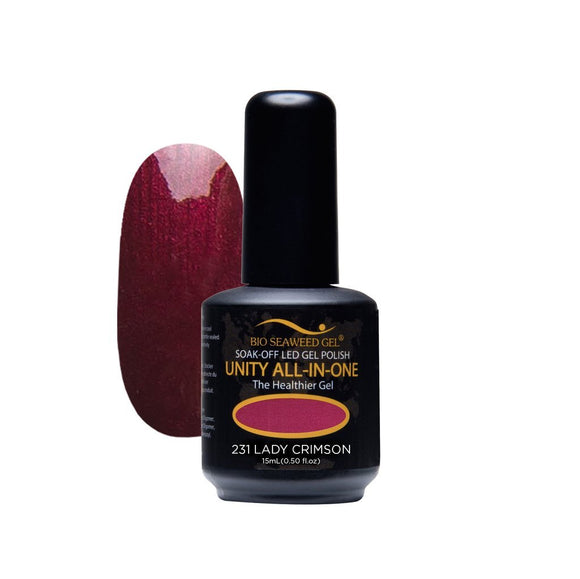 Bio Seaweed Unity All-In-One Colour Gel Polish 231 Lady Crimson