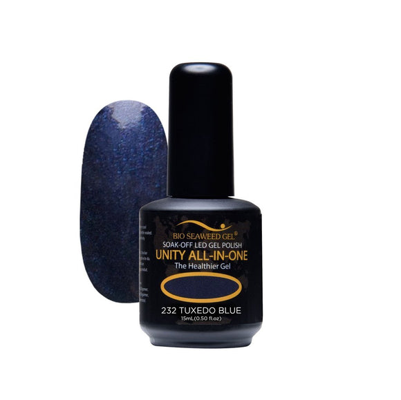 Bio Seaweed Unity All-In-One Colour Gel Polish 232 Tuxedo Blue