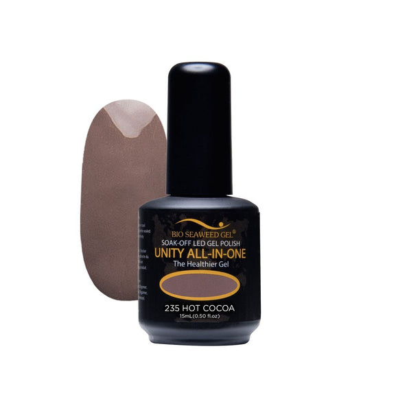 Bio Seaweed Unity All-In-One Colour Gel Polish 235 Hot Cocoa