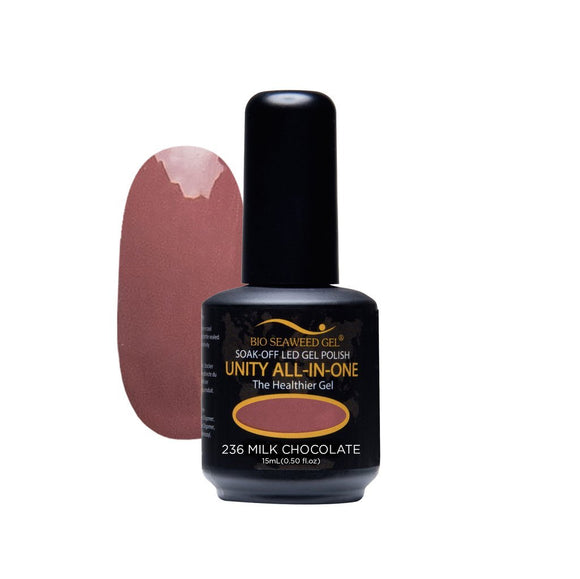 Bio Seaweed Unity All-In-One Colour Gel Polish 236 Milk Chocolate