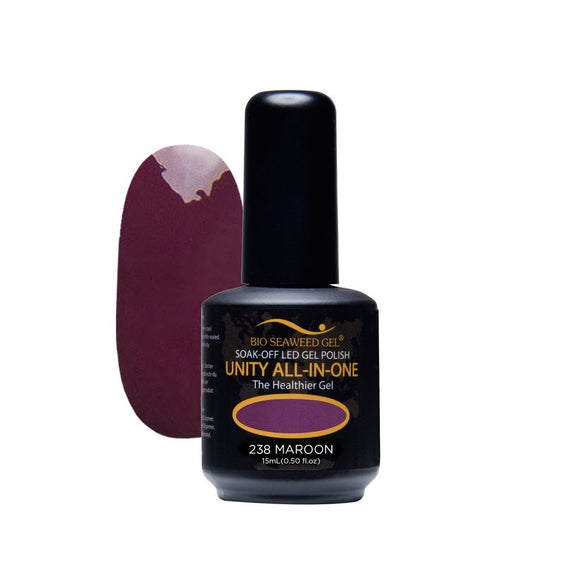 Bio Seaweed Unity All-In-One Colour Gel Polish 238 Maroon
