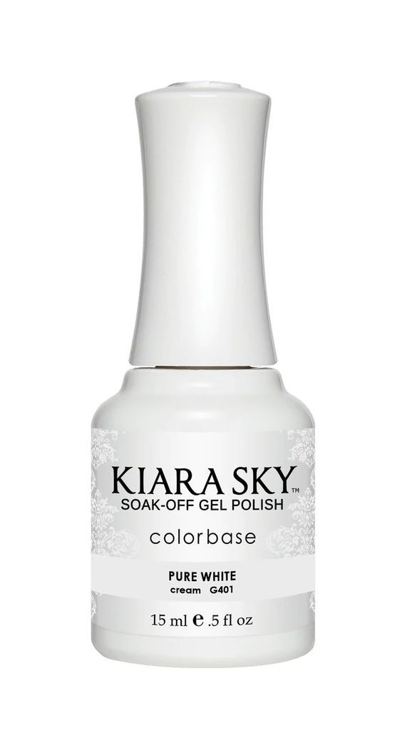 Kiarasky Nail Gel Polish 401 Pure White