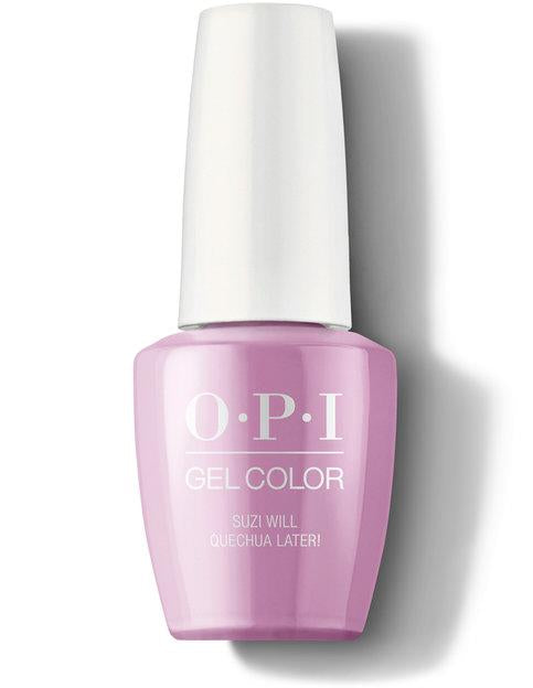 OPI Gel Color GC P31 Suzi Will Quechua Later!